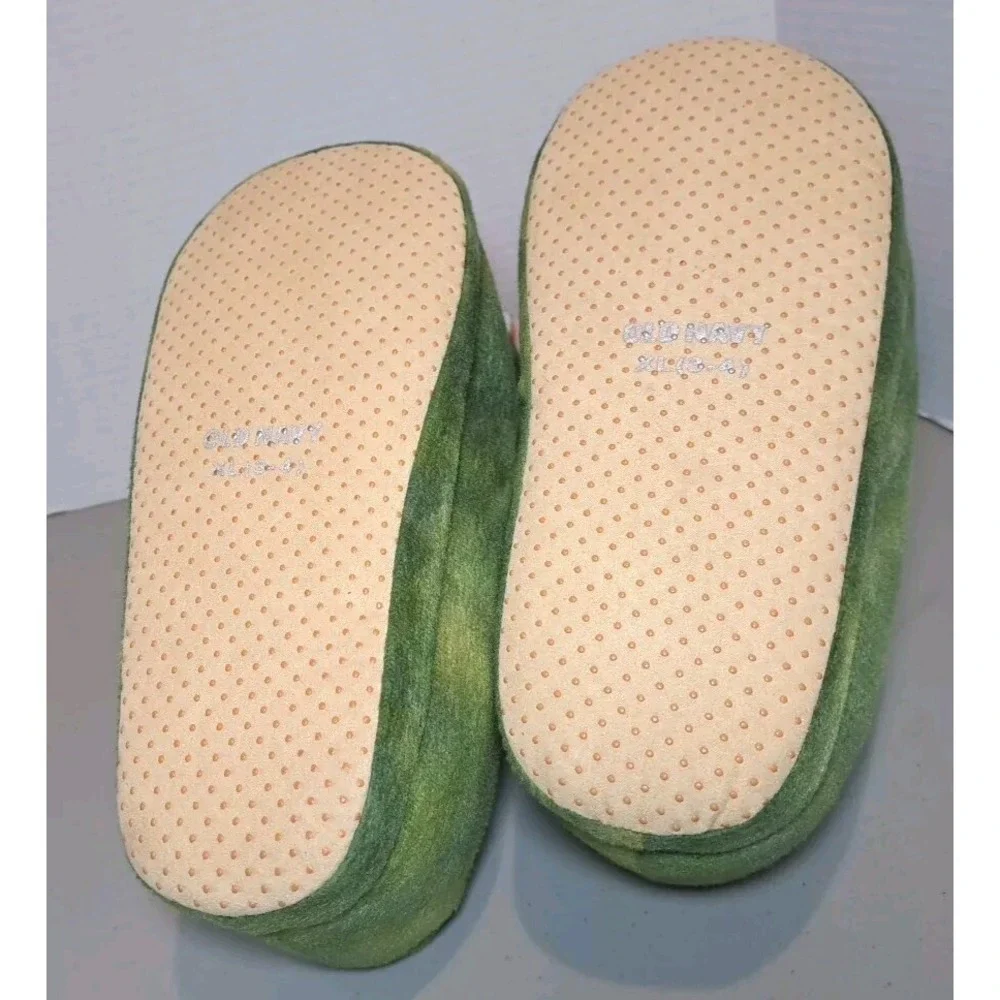 Old Navy Unisex Faux Fur T-Rex Critter‎ Slippers Kids Dinosaur Animal XL 3-4